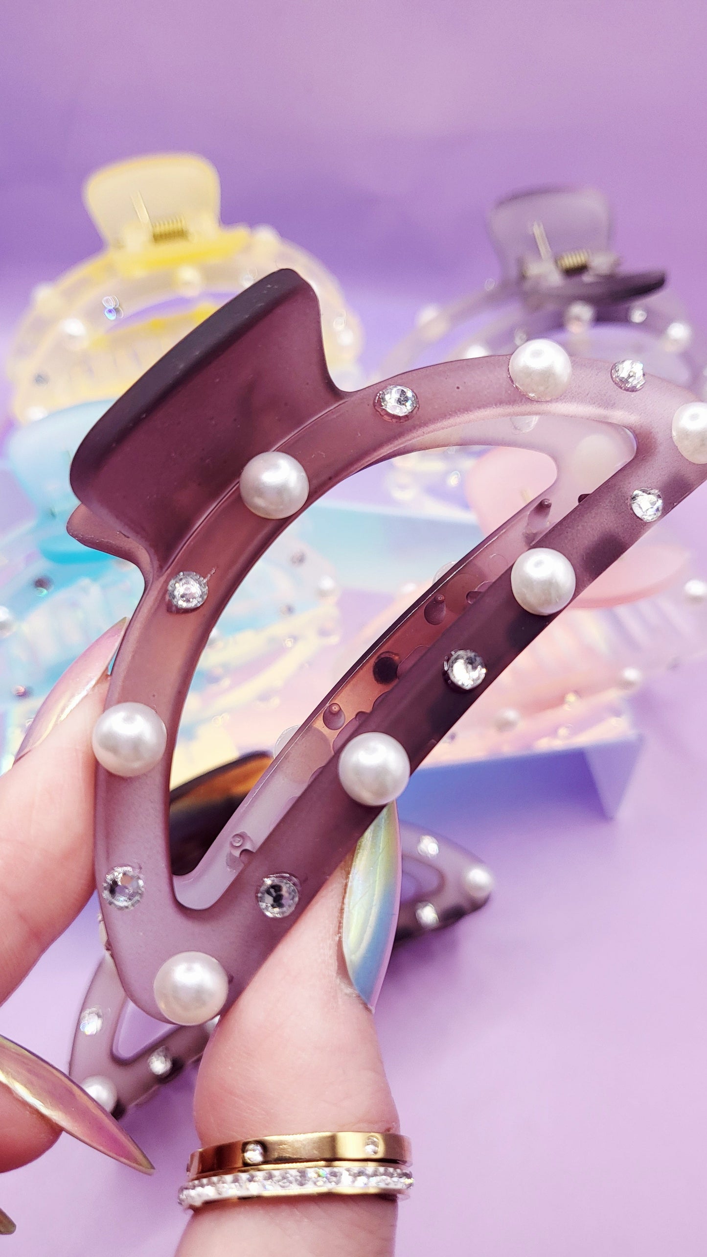 Pearl Essence Curve Hair Clamps Pack of 12
