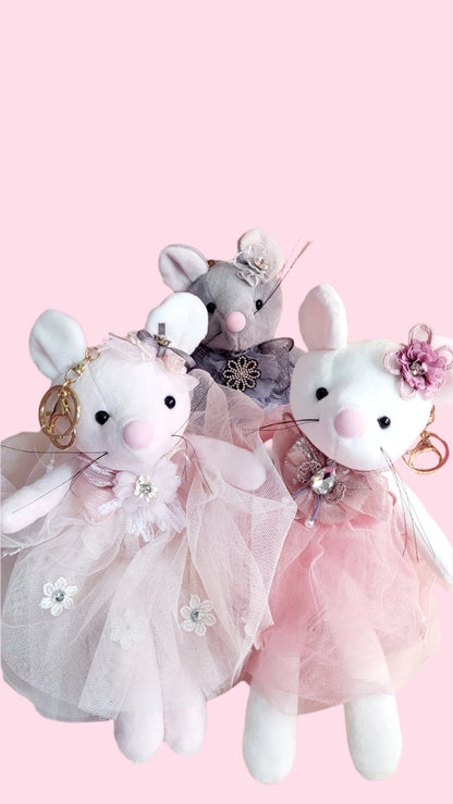 Softie Squad Mouse Bag Charm Key Ring