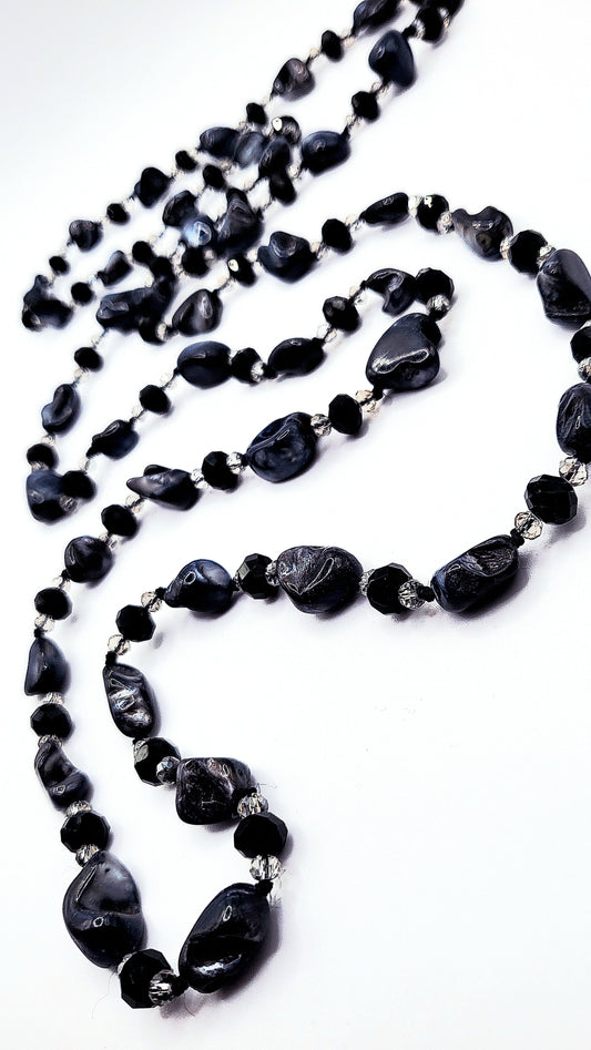Resin Boho Long Beaded Necklace