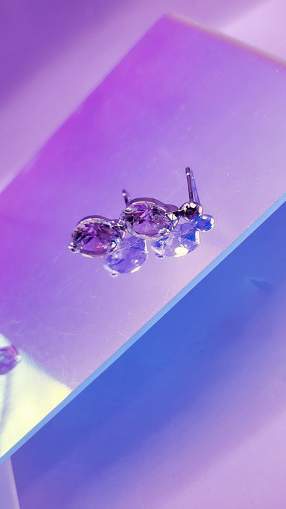 Solar Crystal Stud Earrings