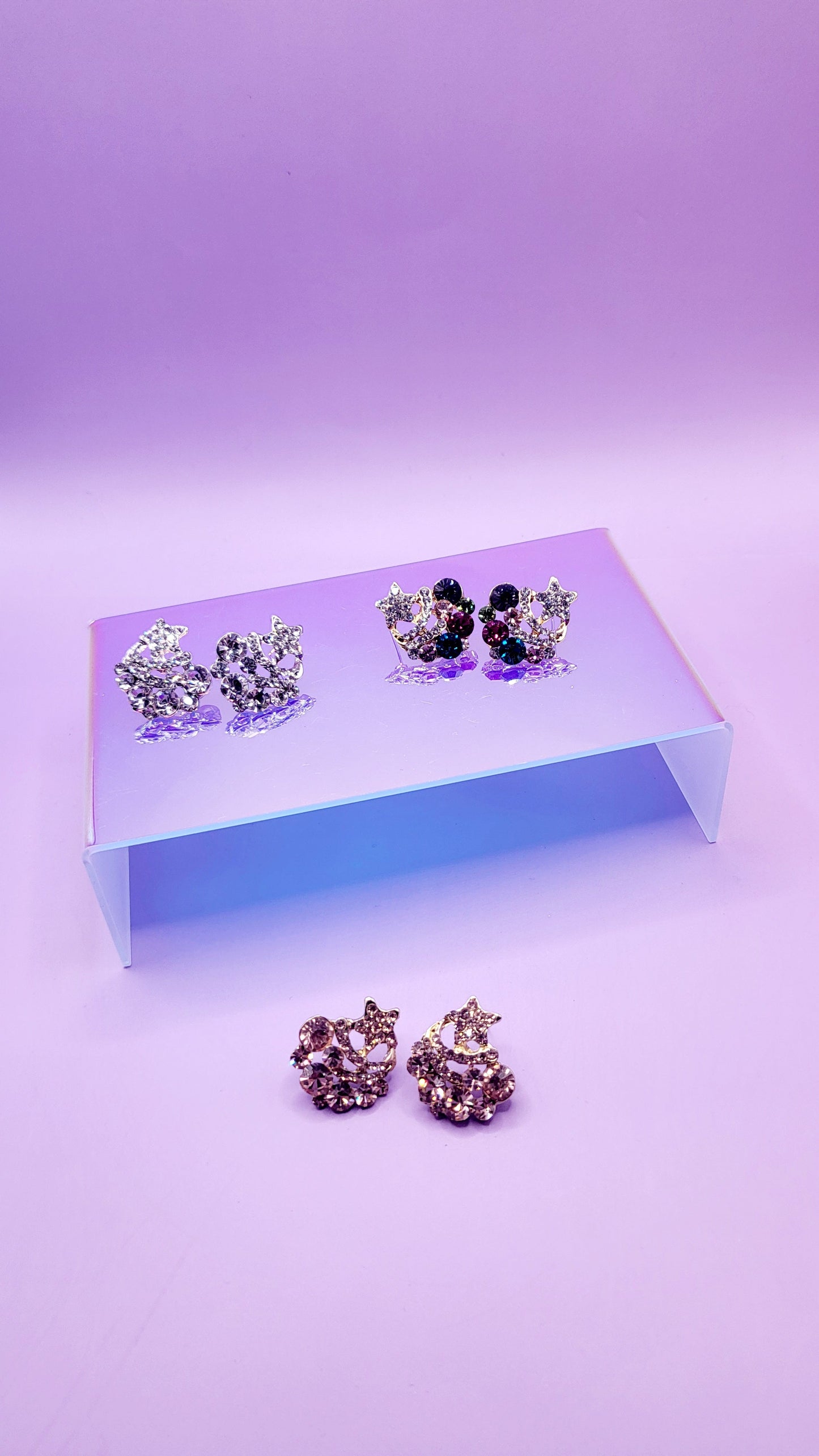 Star Crystal Stud Earrings