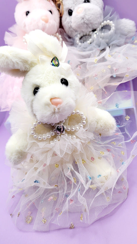 Softie Squad Bunny Rabbit Bag Charm Key Ring