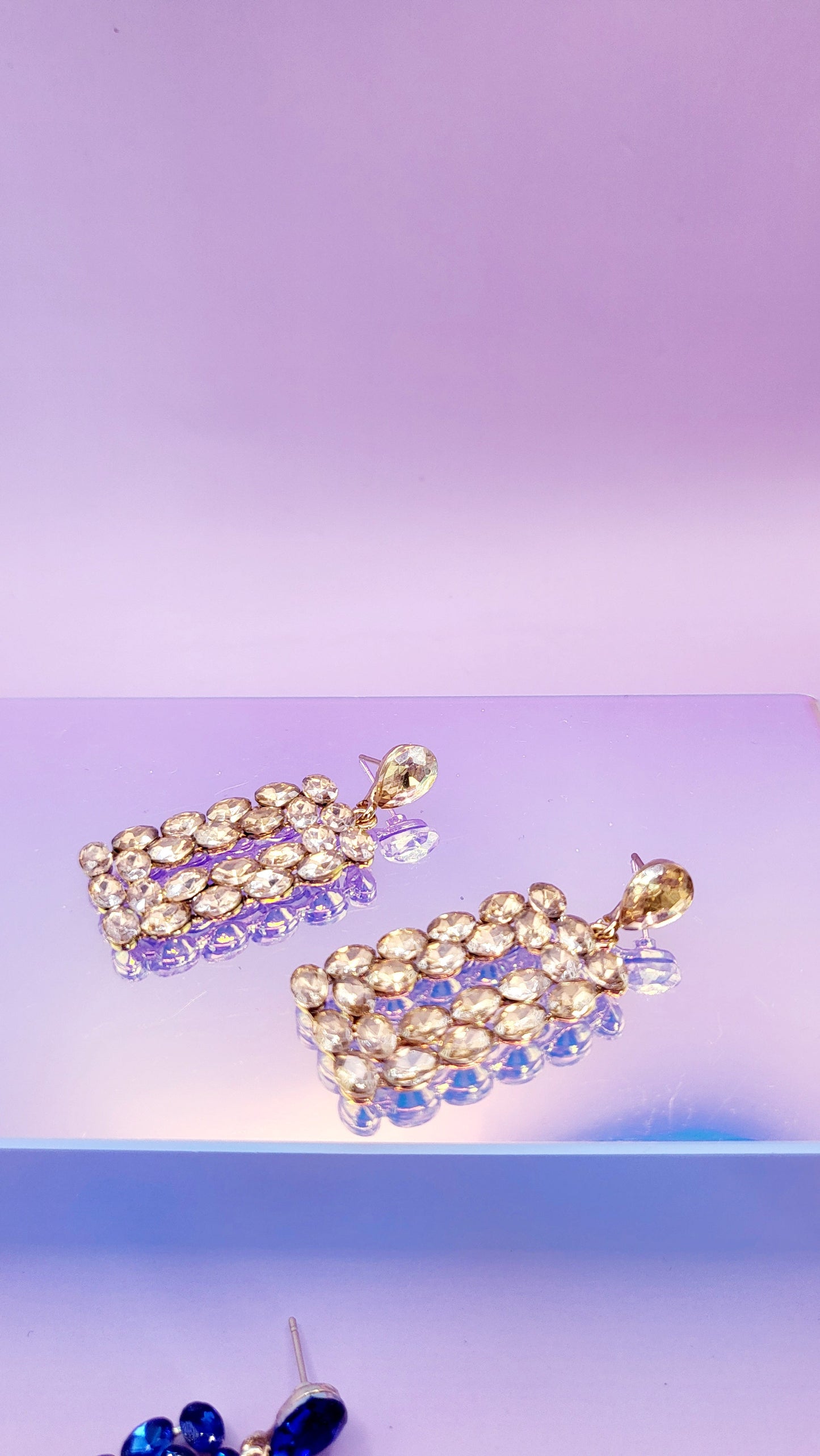 Shimmer Crystal Drop and Dangle Earrings
