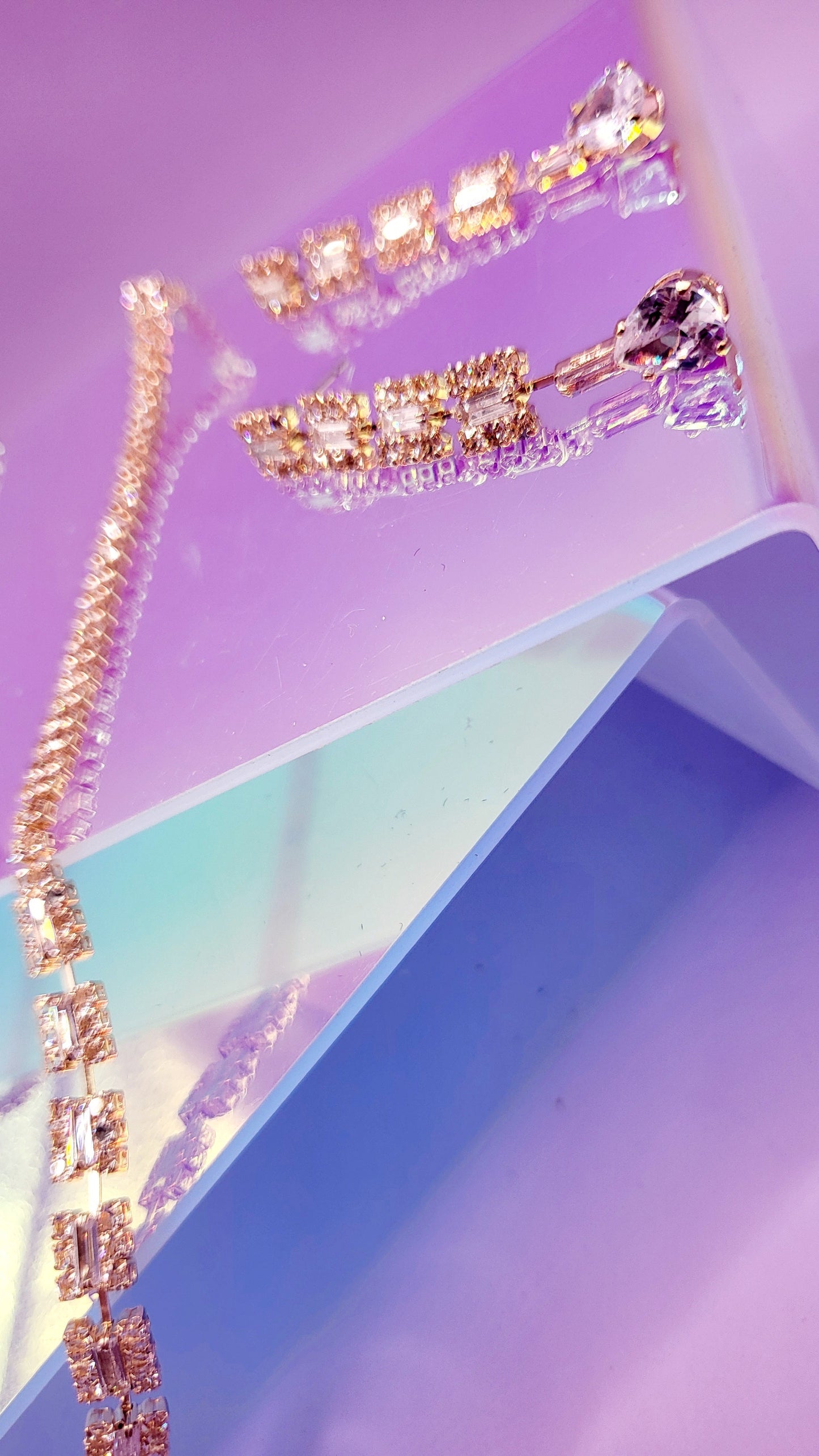 Ombre Crystal Duo Necklace & Earrings