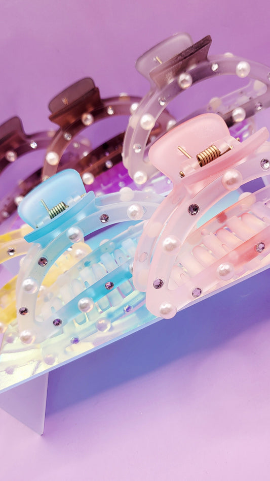 Pearl Essence Curve Hair Clamps Pack of 12
