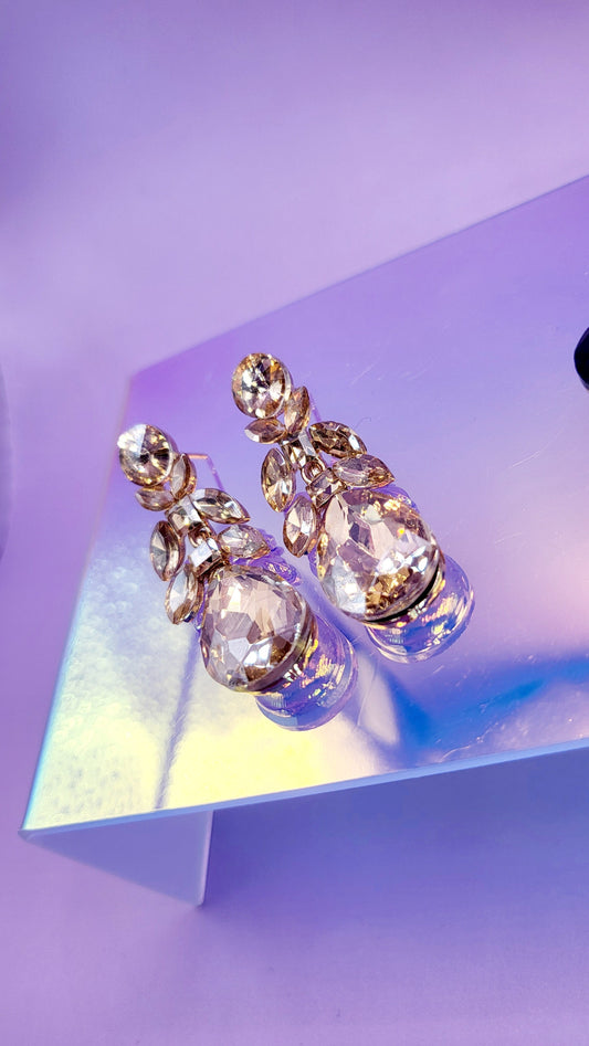 Trinity Crystal Drop and Dangle Earrings