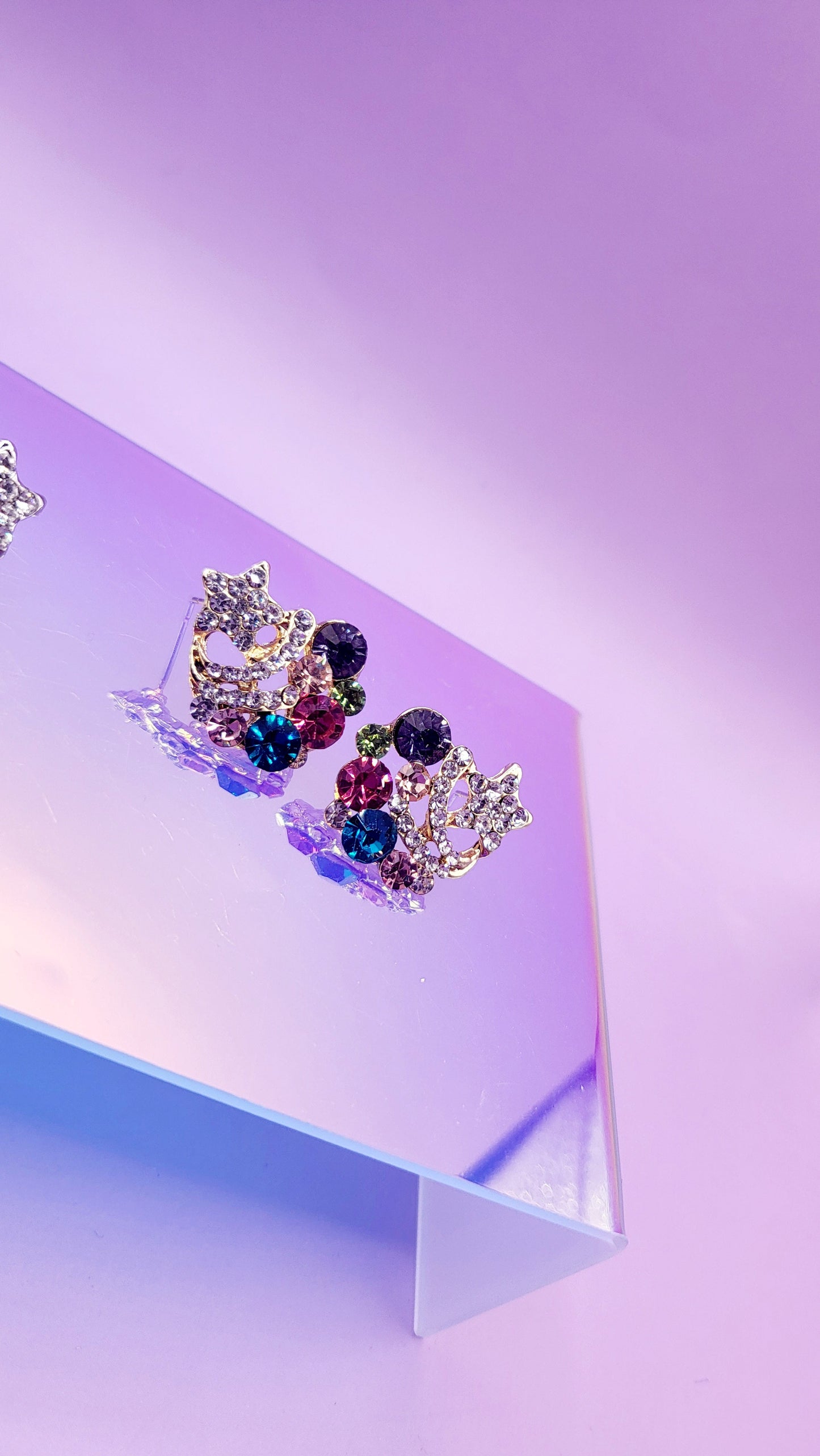 Star Crystal Stud Earrings