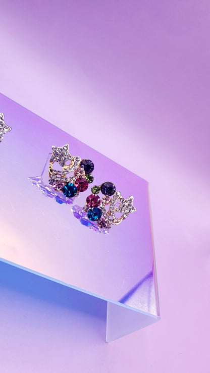 Star Crystal Stud Earrings