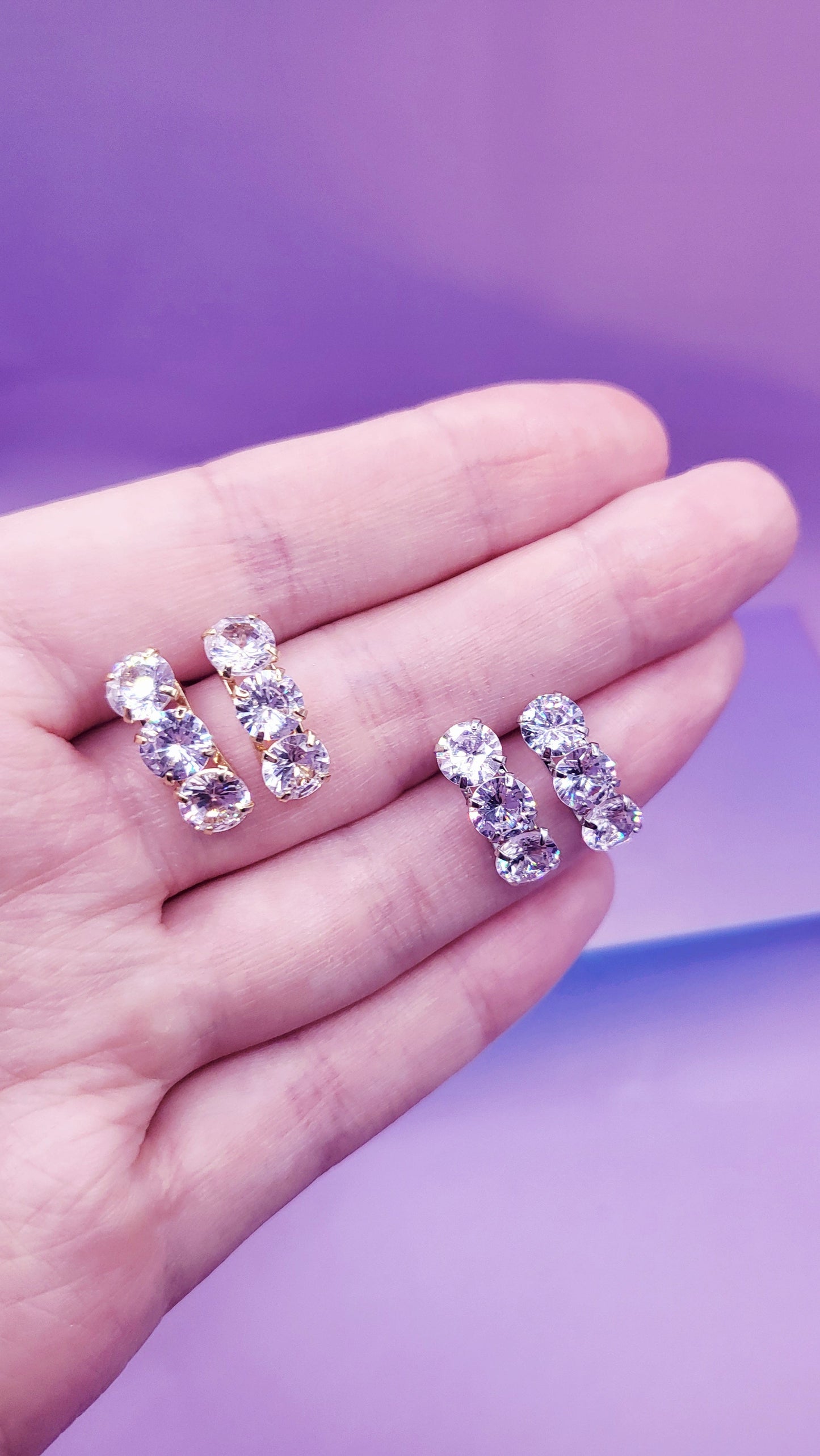 Shine Crystal Stud Earrings