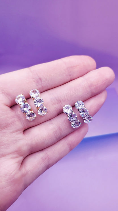Shine Crystal Stud Earrings