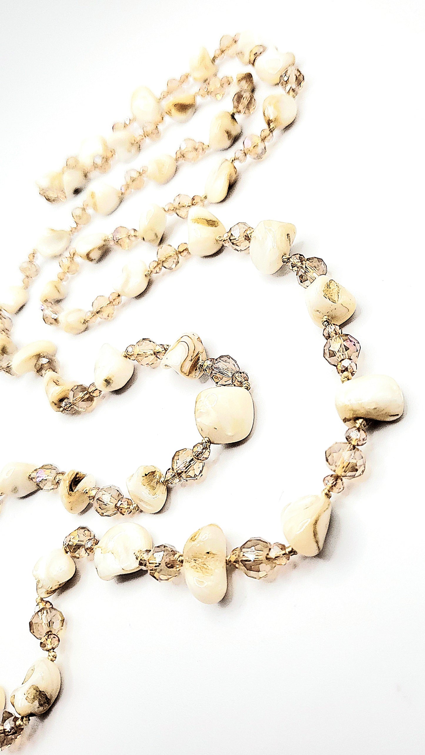 Resin Boho Long Beaded Necklace