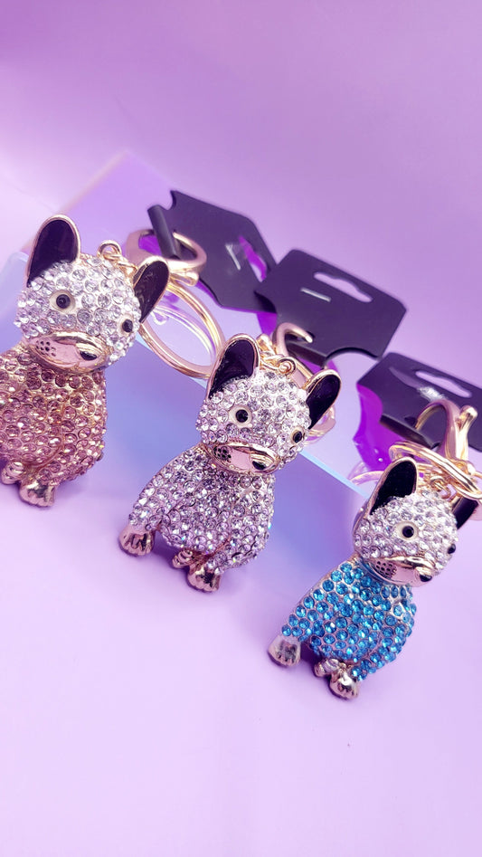 Sitting Dog Key Ring