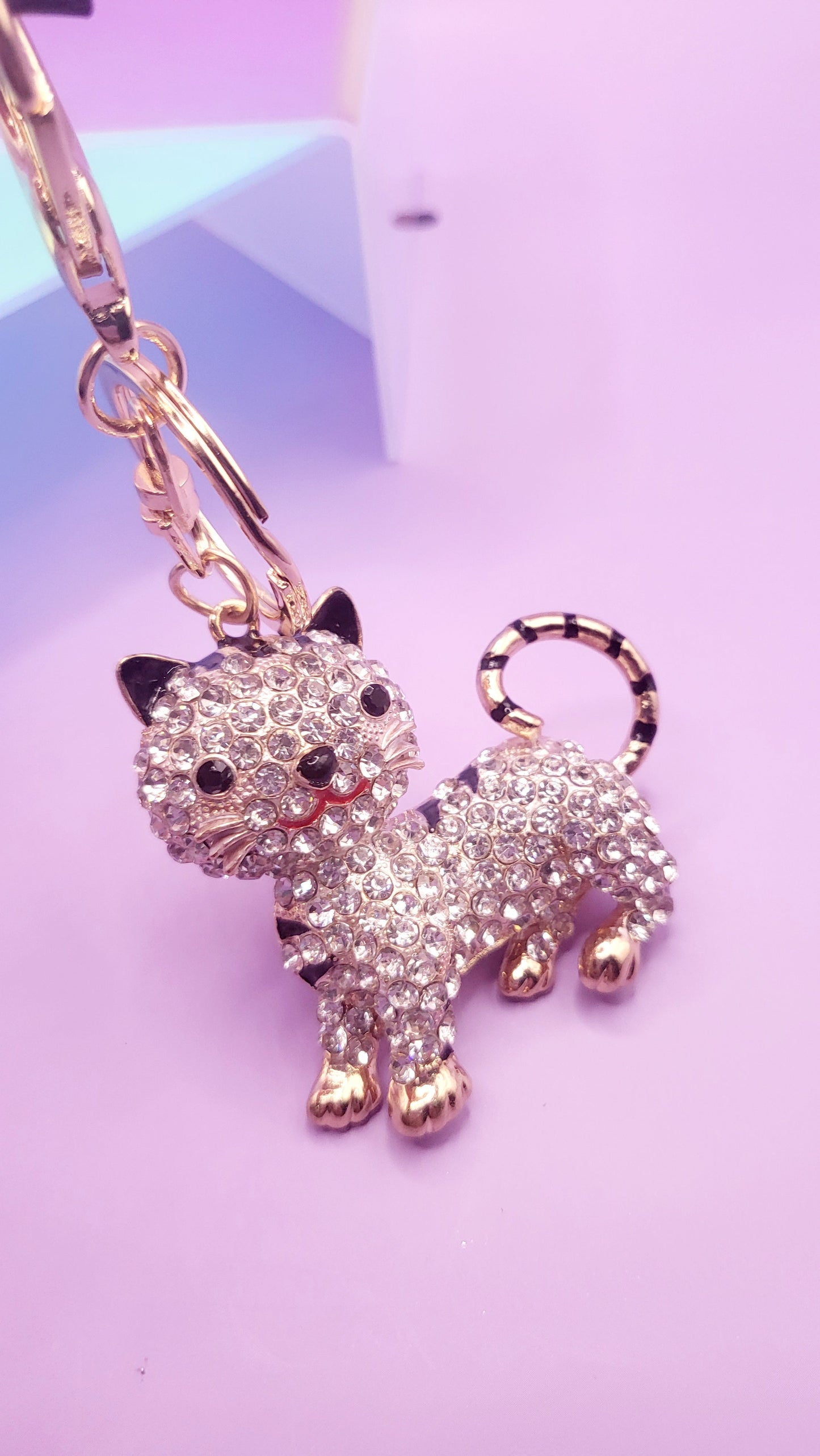 Walking Cat Key Ring