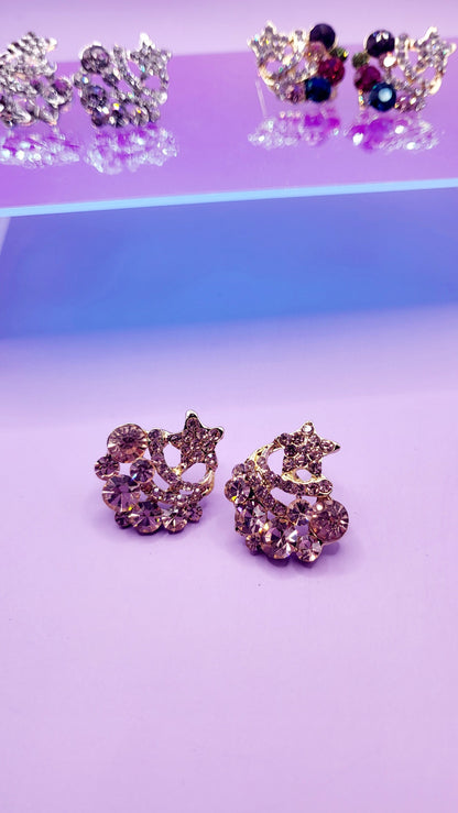 Star Crystal Stud Earrings