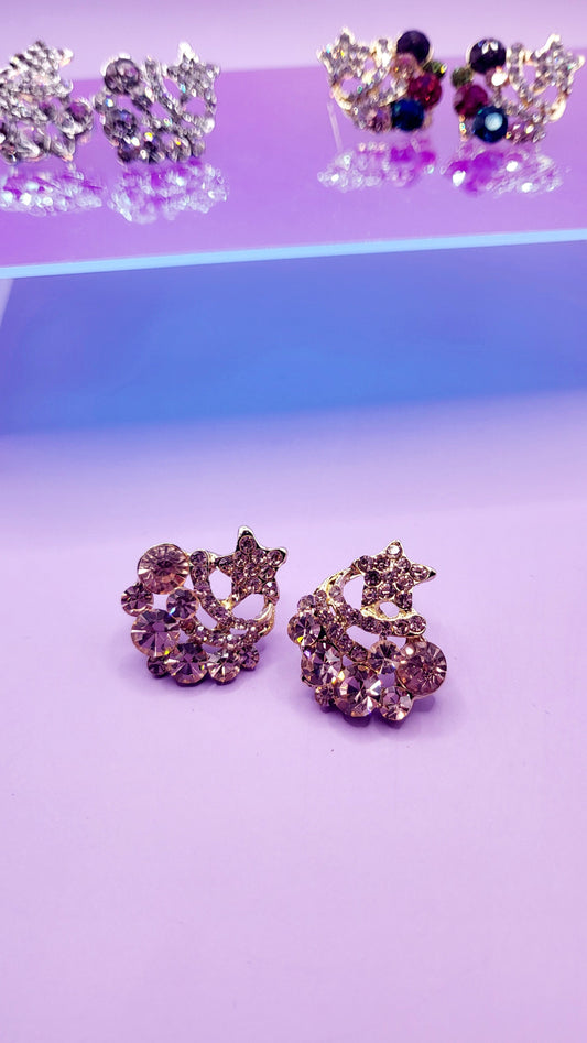 Star Crystal Stud Earrings