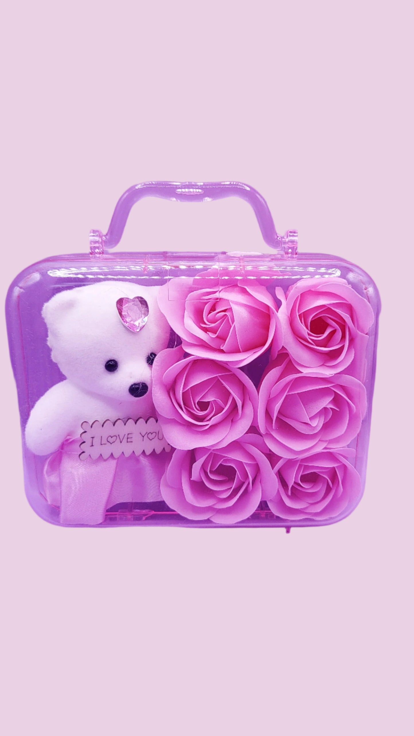 Scented Teddy Rose Gift Case