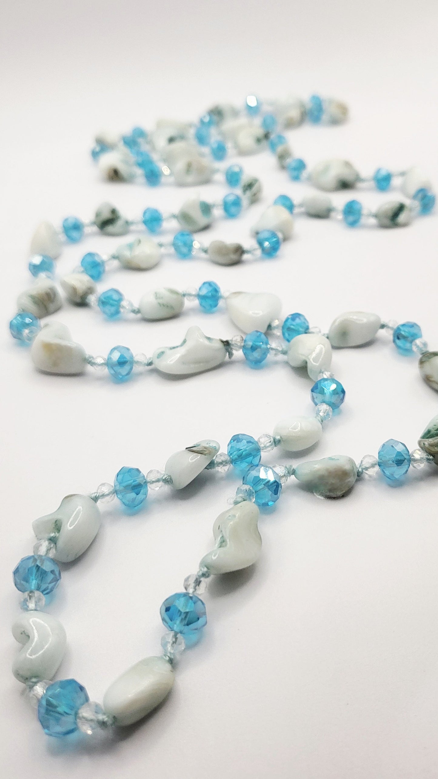 Resin Boho Long Beaded Necklace