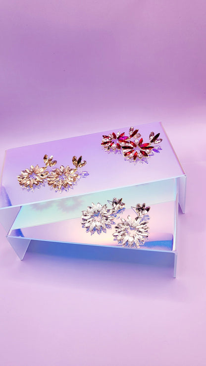 Princess Crystal Drop and Dangle Earrings