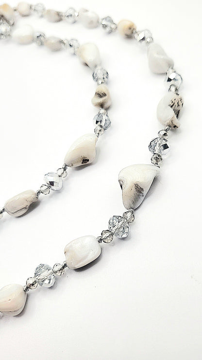 Resin Boho Long Beaded Necklace
