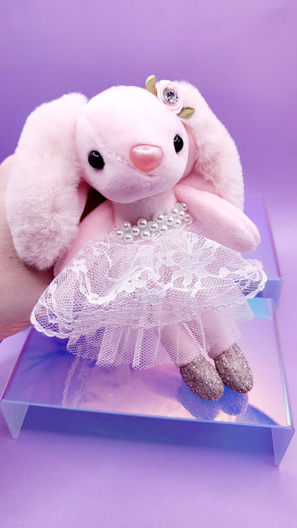 Softie Squad Bunny Rabbit Bag Charm Key Ring