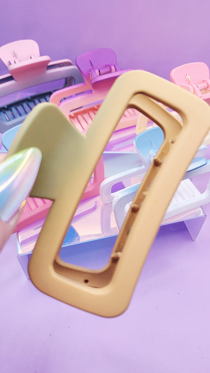 Rainbow Sunset Hair Clamps Pack of 12