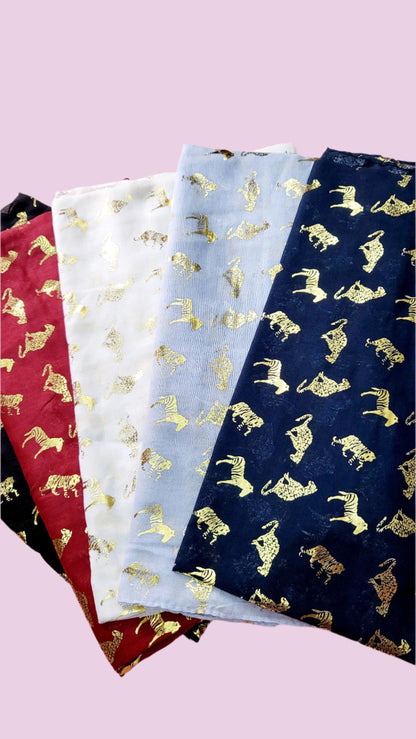 Safari Shimmer Scarf Pack of 12