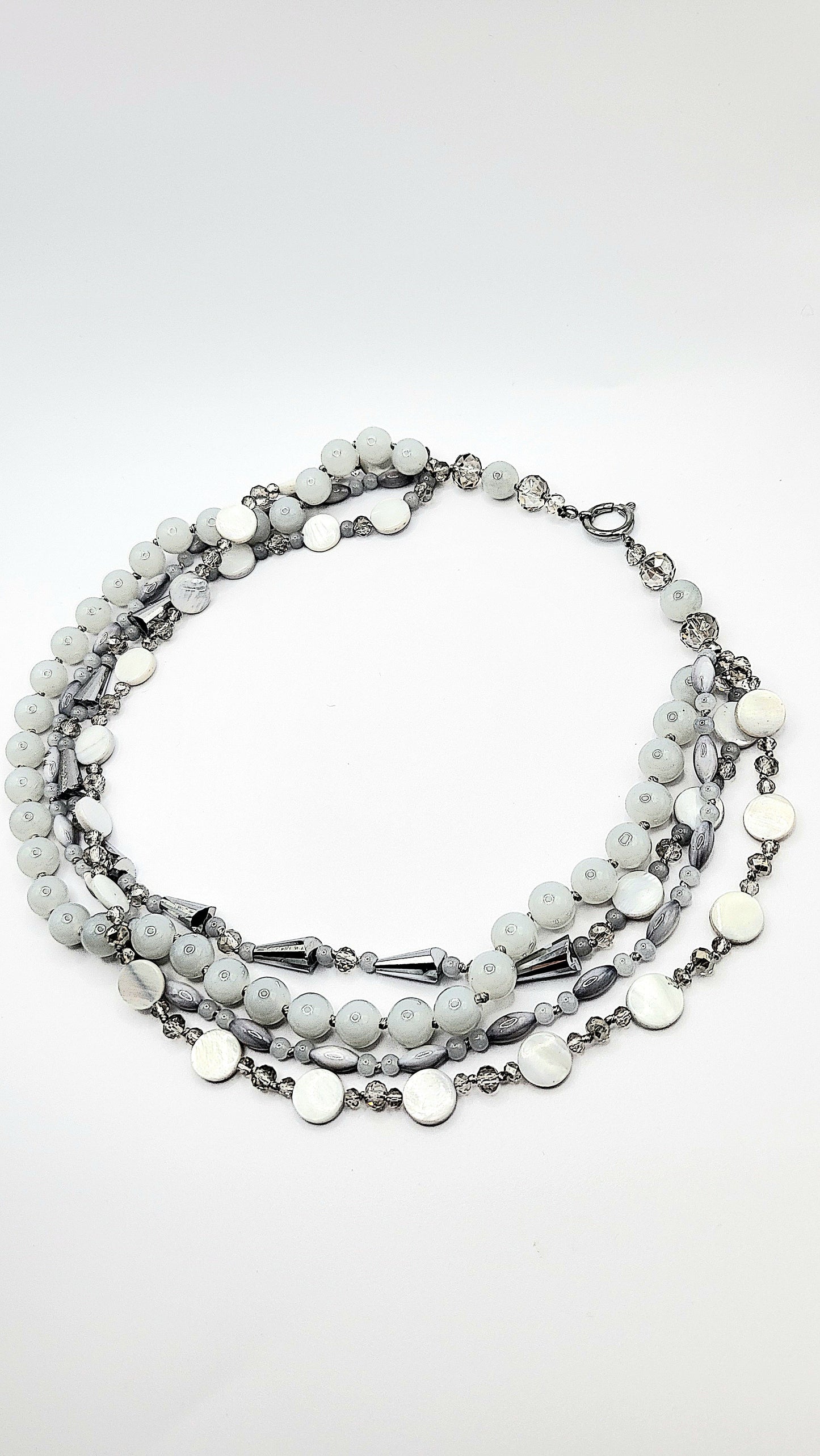 Resin Boho Beaded Necklace