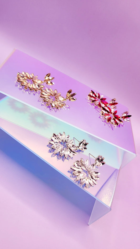 Princess Crystal Drop and Dangle Earrings