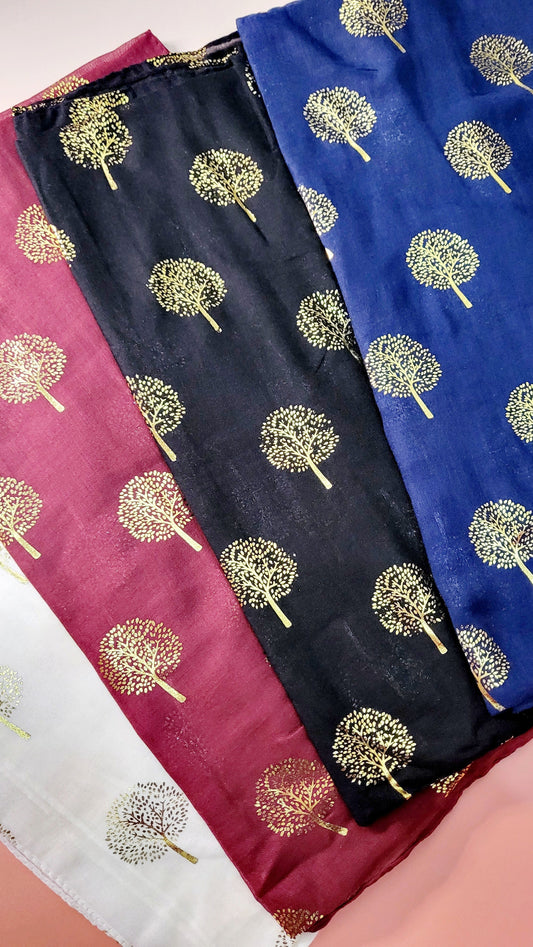 Tree Shimmer Scarf Pack of 12
