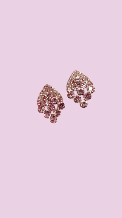 Stage Crystal Stud Earrings