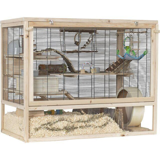 Rodent home, mice, wood
