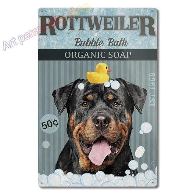 Rottweiler Tin Sign