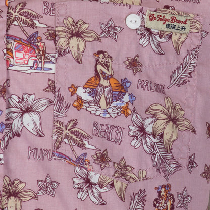 Tokyo Laundry Mens Pure Cotton Short Sleeve Hawaiian Floral Holiday Party Shirts