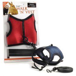 Small 'N' Furry Walk 'N' Vest 'N' Leash For Rabbits