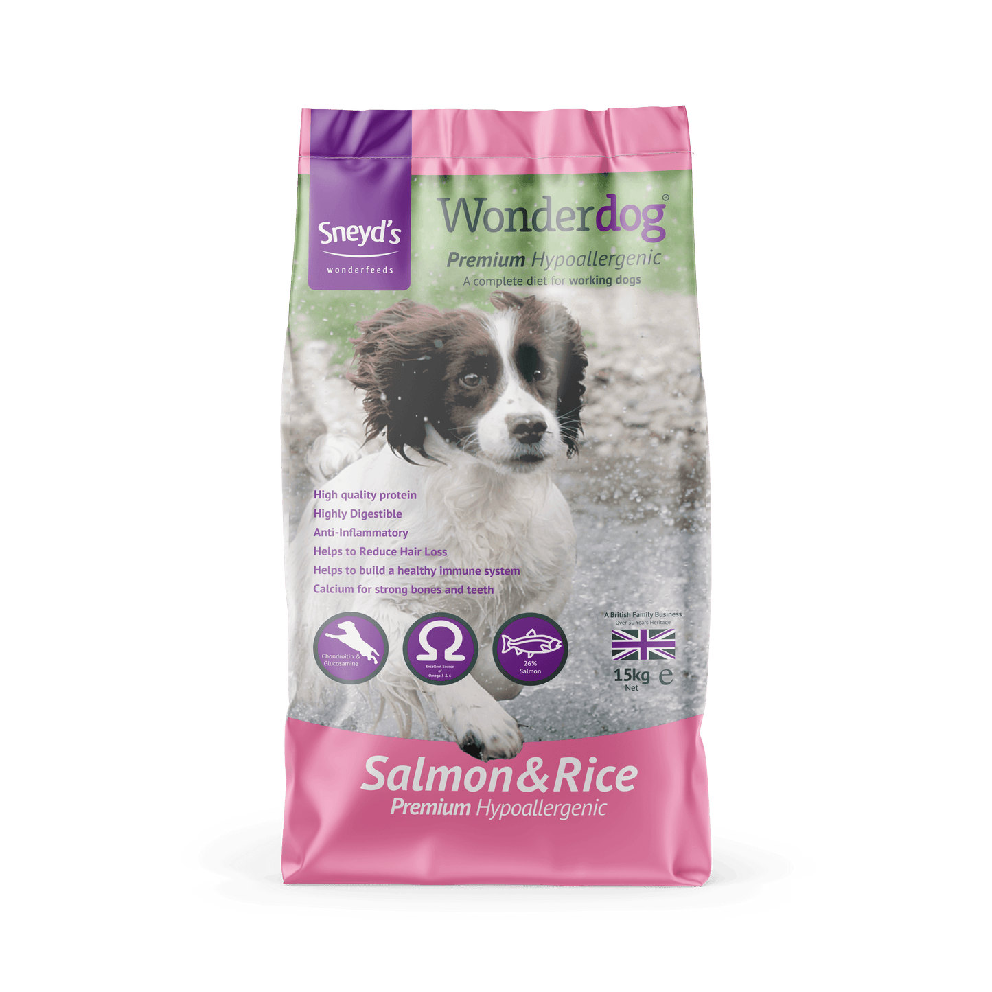 Sneyds Wonderdog Adult Premium Salmon & Rice 15kg
