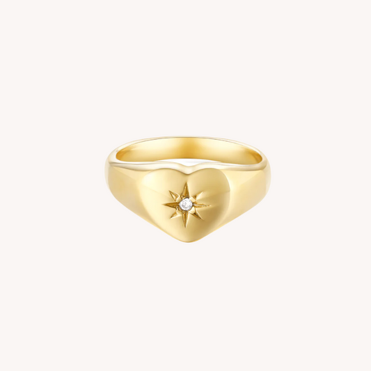 Starburst Heart Ring