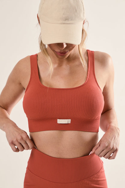Ribbed Seamless Bra