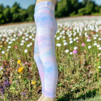 Sunset Pastels design leggings