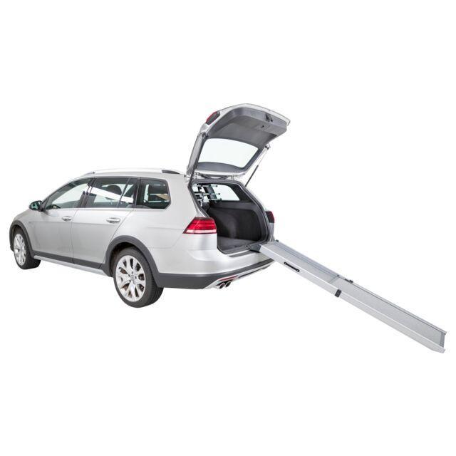 Trixie 2-Step Telescope Ramp, aluminium/sandpaper