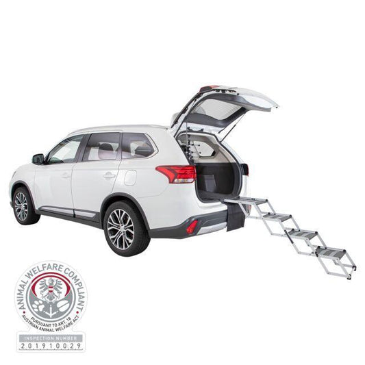 Trixie 4-step Folding Steps, aluminium/TPR