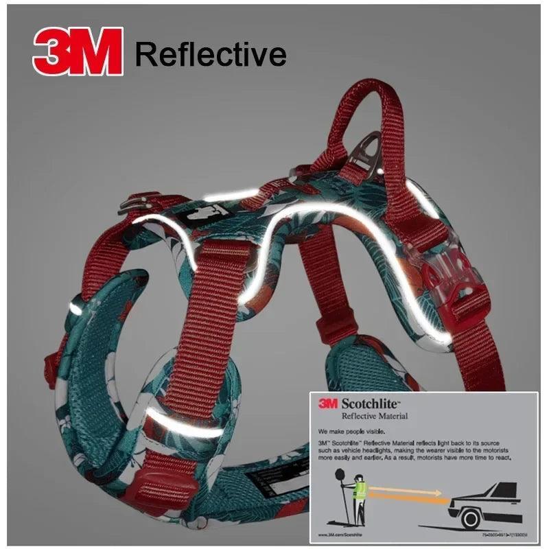 Truelove Pet Explosion-proof Dog Harness Camouflage Reflective Nylon Special Edition and Upgrade Version Easy to Adjust