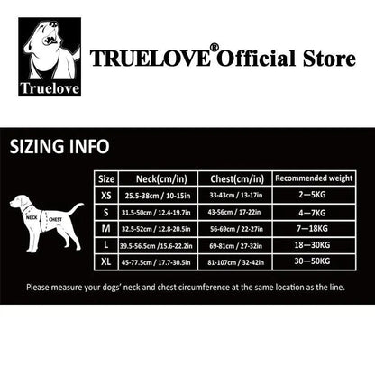 Truelove Pet Harness Small Medium Large Split Dog Fashion Outdoor Dropshipping