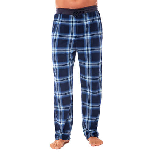 Ultra Soft Mens Fleece Lounge Pajama Pants Checkered Design Winter Comfort Elastic Waistband Relaxed Fit Warm Sleepwear by Daisy Dreamer