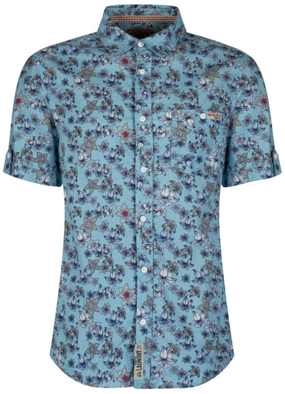 Tokyo Laundry Mens Pure Cotton Short Sleeve Hawaiian Floral Holiday Party Shirts