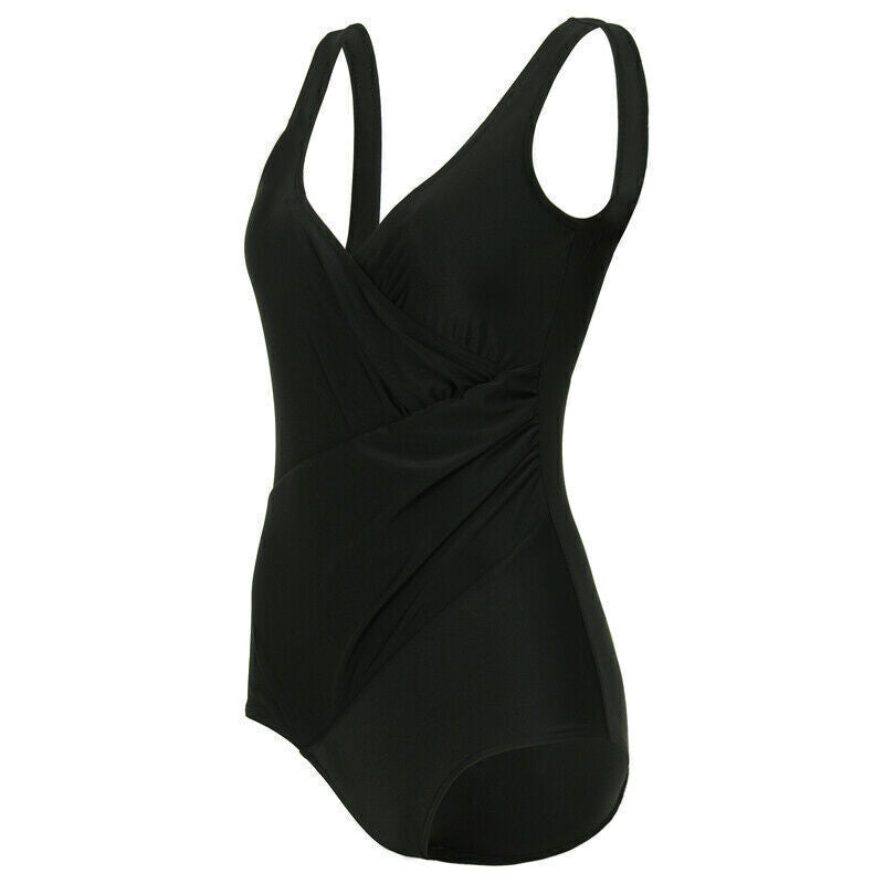 Plus Size Womens Ladies Tummy Control Monokini Bikini Swimming Costume Swimsuit