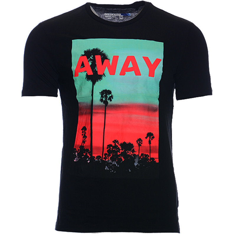 New Mens T Shirts Printed Cotton Short Sleeve Crew Neck Summer Beach Tees Top
