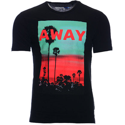 New Mens T Shirts Printed Cotton Short Sleeve Crew Neck Summer Beach Tees Top