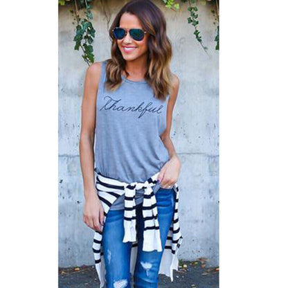 Womens Vest Tops Summer Sleeveless Blouse Ladies Tank Cami Tee T Shirt Plus Size
