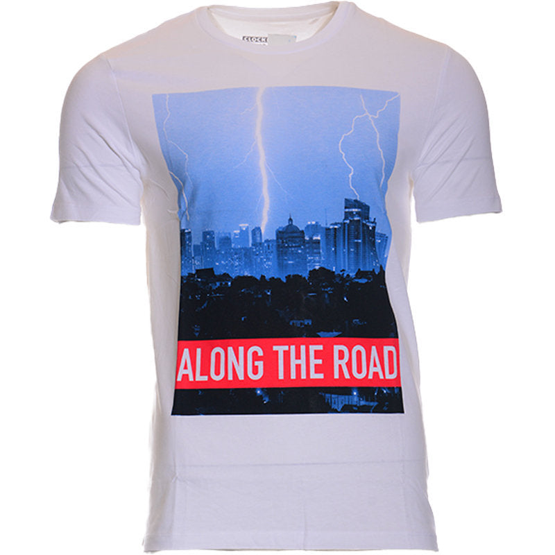 New Mens T Shirts Printed Cotton Short Sleeve Crew Neck Summer Beach Tees Top