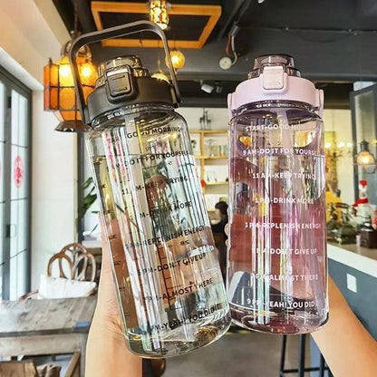 Water Bottle 2L - With Straw